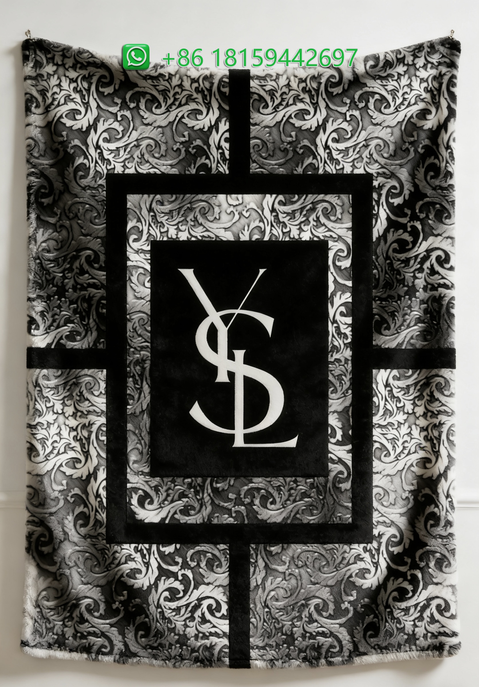 Yves Saint Laurent Throw Blankets